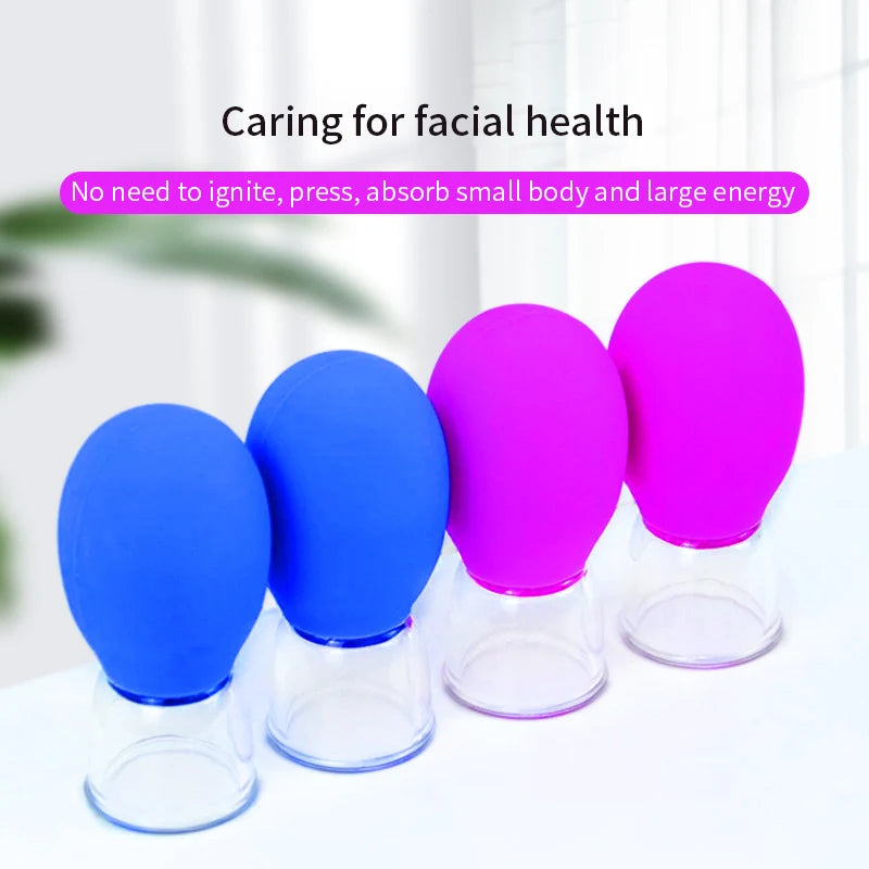 Vacuum Cupping Glass Jar Cellulite Massager For Face Acupuncture Hijama Suction Cup Slimming Fat Burning Health Care Face Sucker